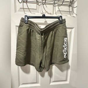 Adidas Women's Green Athletic Shorts